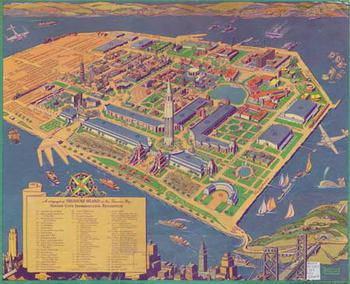 A map of the Golden Gate International Exposition.
UC Berkeley Bancroft Library (public)