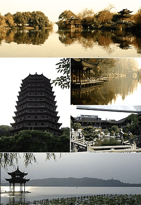 A Montage of Hangzhou Sights A Montage of Hangzhou Sights